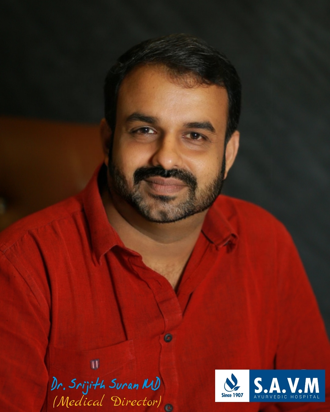 Dr. S. Sreejith, Medical Director, S.A.V.M. Ayurveda Hospital & Research Center